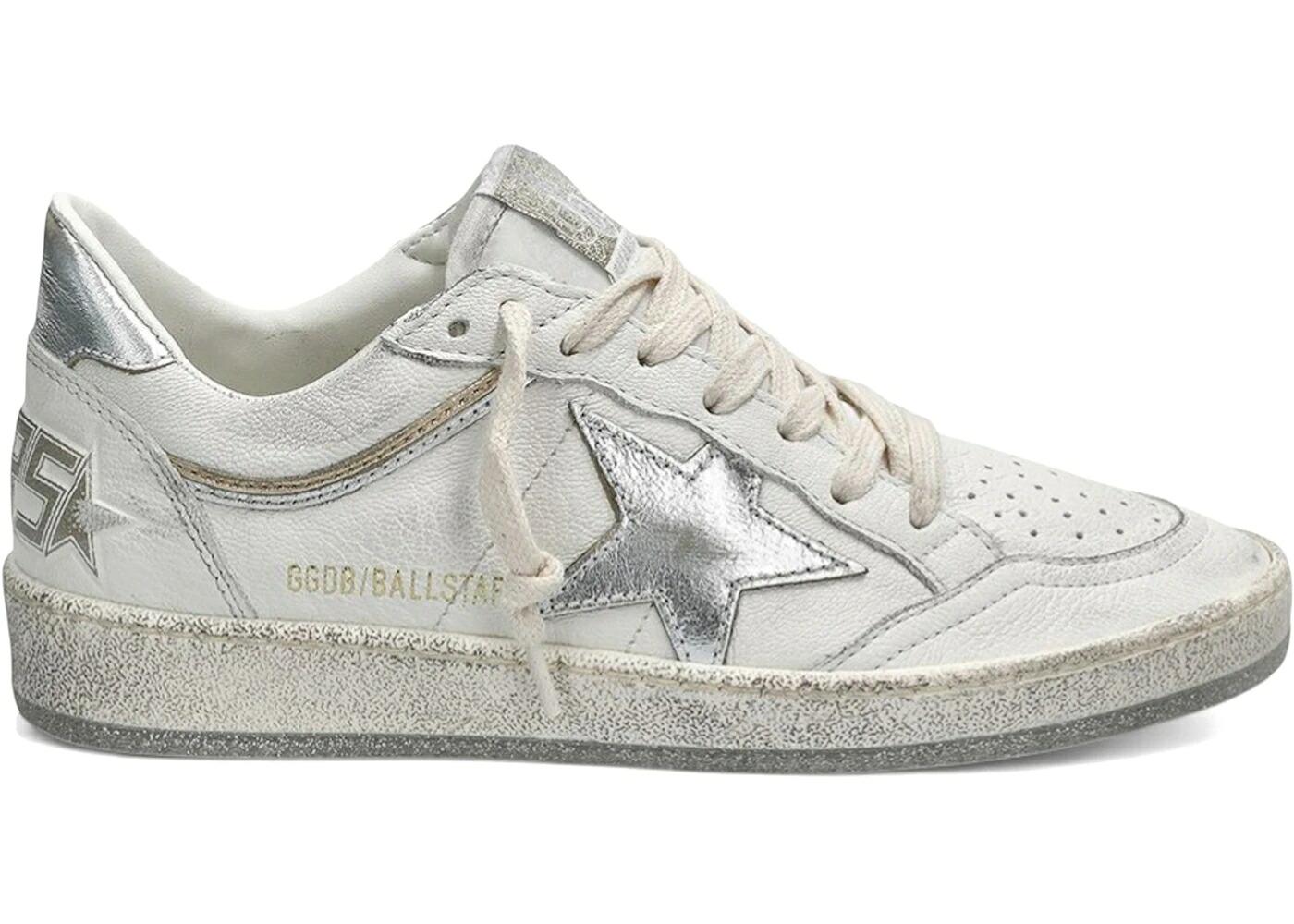 ゴールデングース 白いこと 白いこと しろがね色 しろがね色 WOMEN\u0027S スニーカー レディース GOLDEN GOOSE GOLDEN GOOSE BALL STAR OPTIC WHITE SILVER (WOMEN\u0027S) / OPTIC WHITE SILVER
