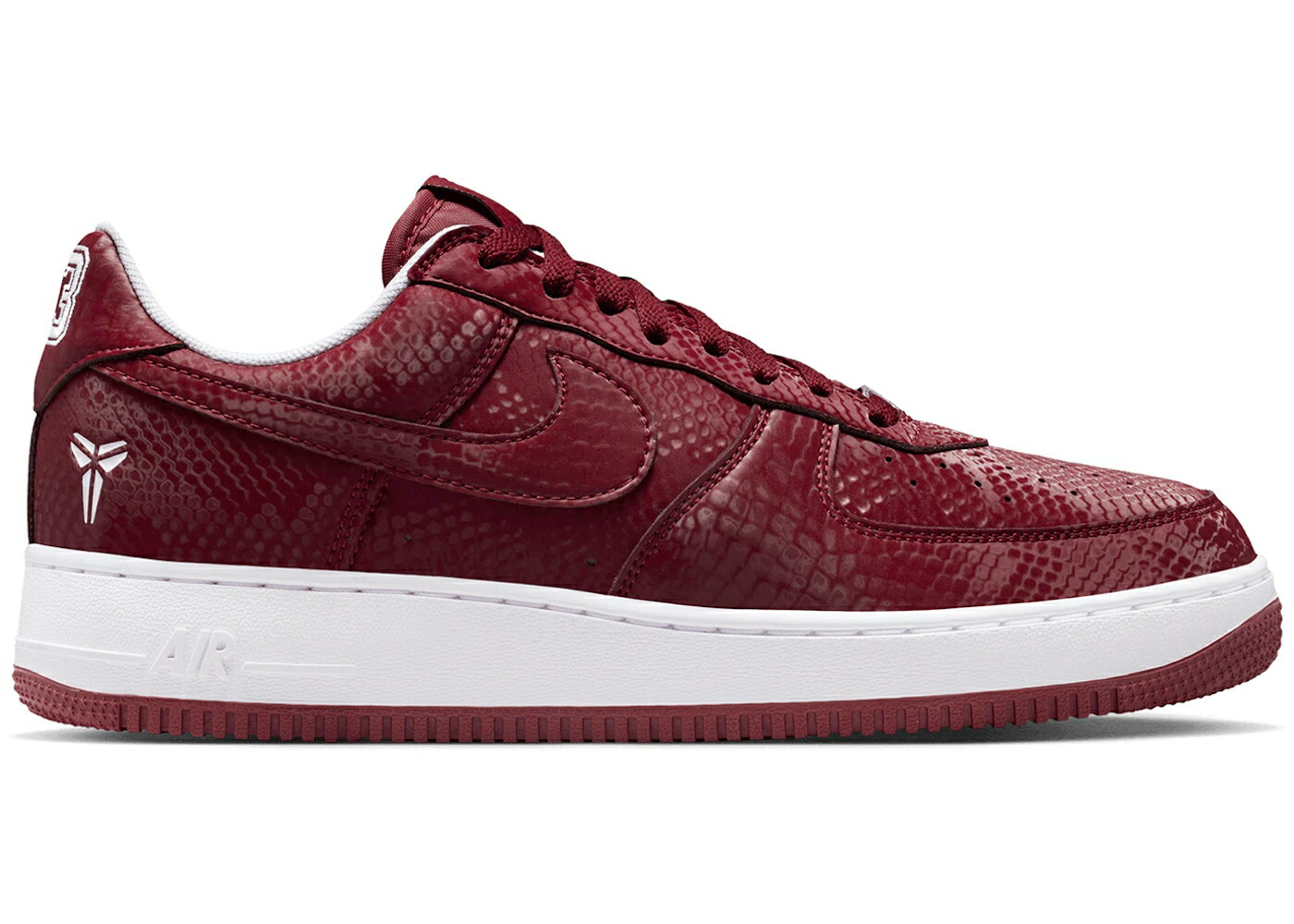 ナイキ コービー ブライアント チーム 赤 レッド 白色 ホワイト エアフォース スニーカー メンズ NIKE AIR FORCE 1 LOW KOBE BRYANT FOREVER LOWER MERION AWAY / TEAM RED WHITE