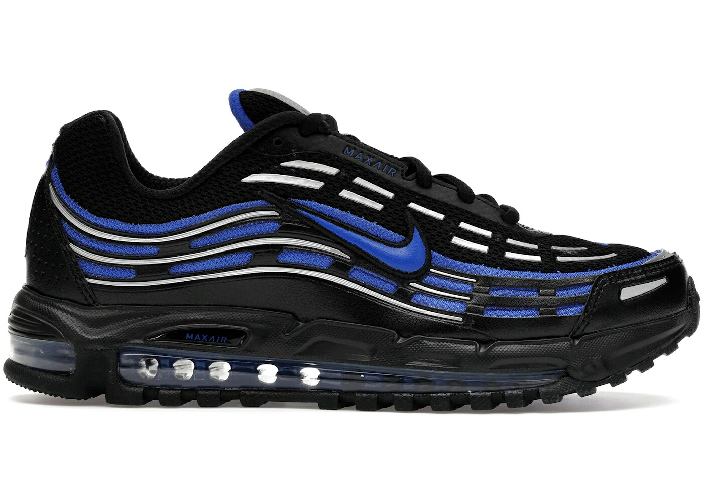 ナイキ マックス 黒いこと 黒いこと しろがね色 しろがね色 大気圏マックス 2.5 スニーカー メンズ NIKE AIR MAX TL BLACK HYPER ROYAL / BLACK METALLIC SILVER HYPER