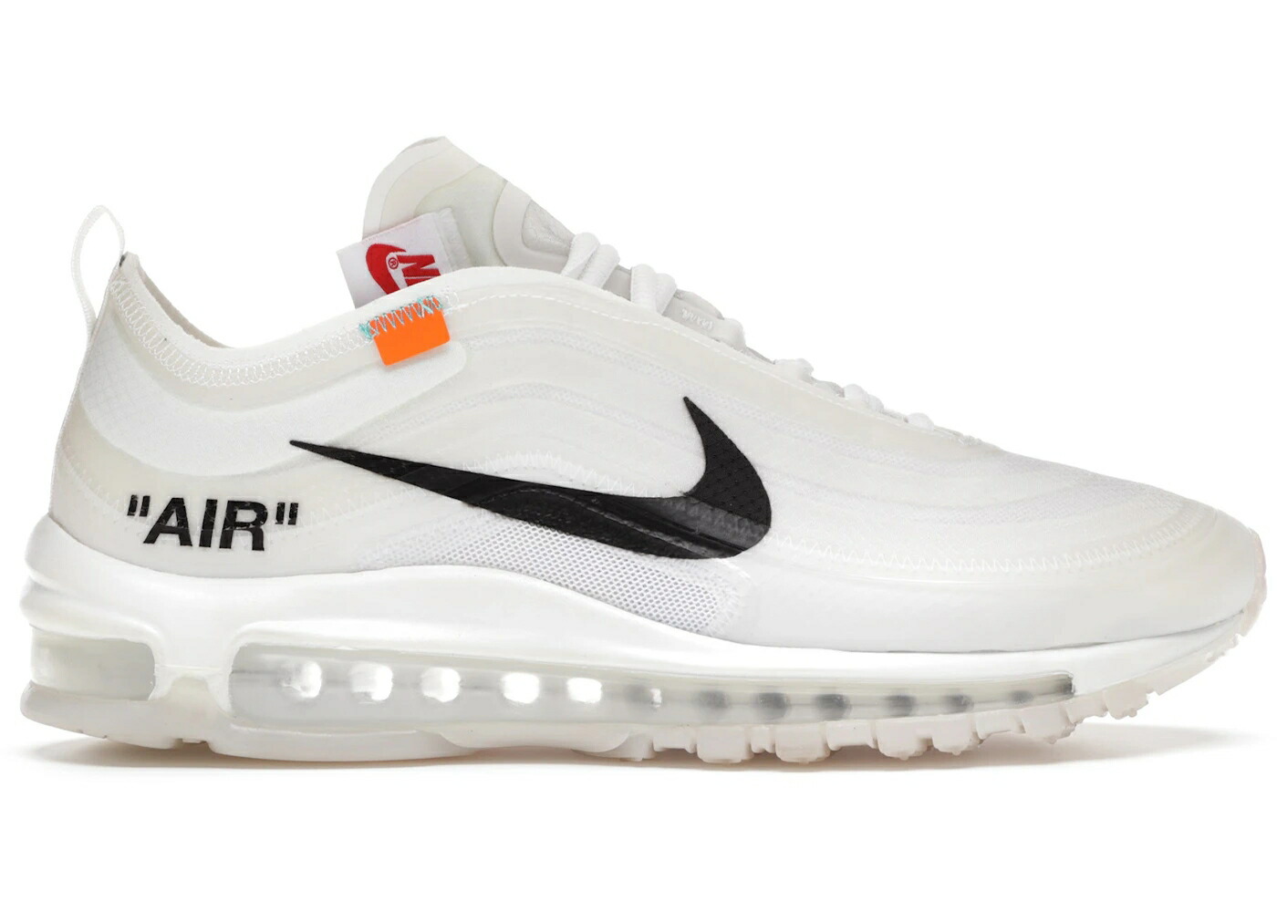 ナイキ マックス オフホワイト 白色 ホワイト 青色 ブルー エアマックス スニーカー メンズ NIKE AIR MAX 97 OFF-WHITE / WHITE CONE ICE BLUE