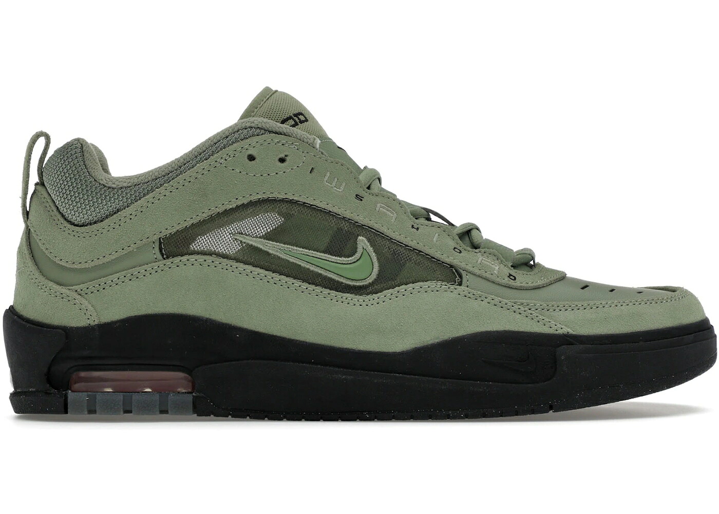 ナイキ エスビー マックス 緑 グリーン 黒色 ブラック 橙 オレンジ エアマックス スニーカー メンズ NIKE SB AIR MAX ISHOD WAIR OIL GREEN BLACK / OIL GREEN SAFETY ORANGE BLACK