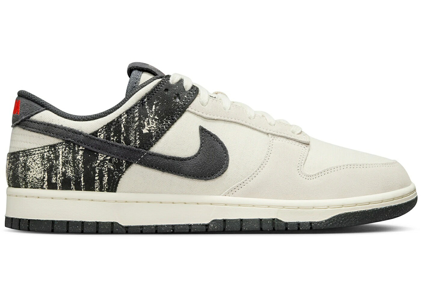 ナイキ ダンク アイボリー 赤 レッド 灰色 グレー ダンクロー スニーカー メンズ NIKE DUNK LOW RETRO SE PALE IVORY PICANTE RED DARK SMOKE GREY / PALE IVORY PICANTE RED DARK