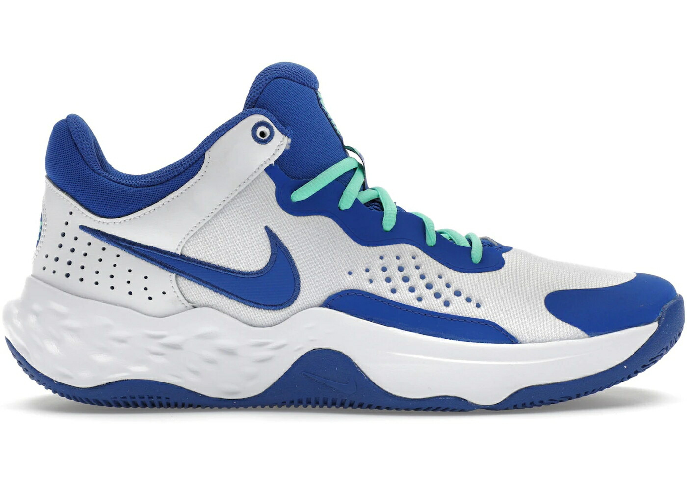 ナイキ ミッド 白色 ホワイト ゲーム 緑 グリーン FLY.BY ゲームロイヤル 青 ブルー スニーカー メンズ NIKE MID 3 WHITE GAME ROYAL / WHITE GREEN GLOW GAME ROYAL