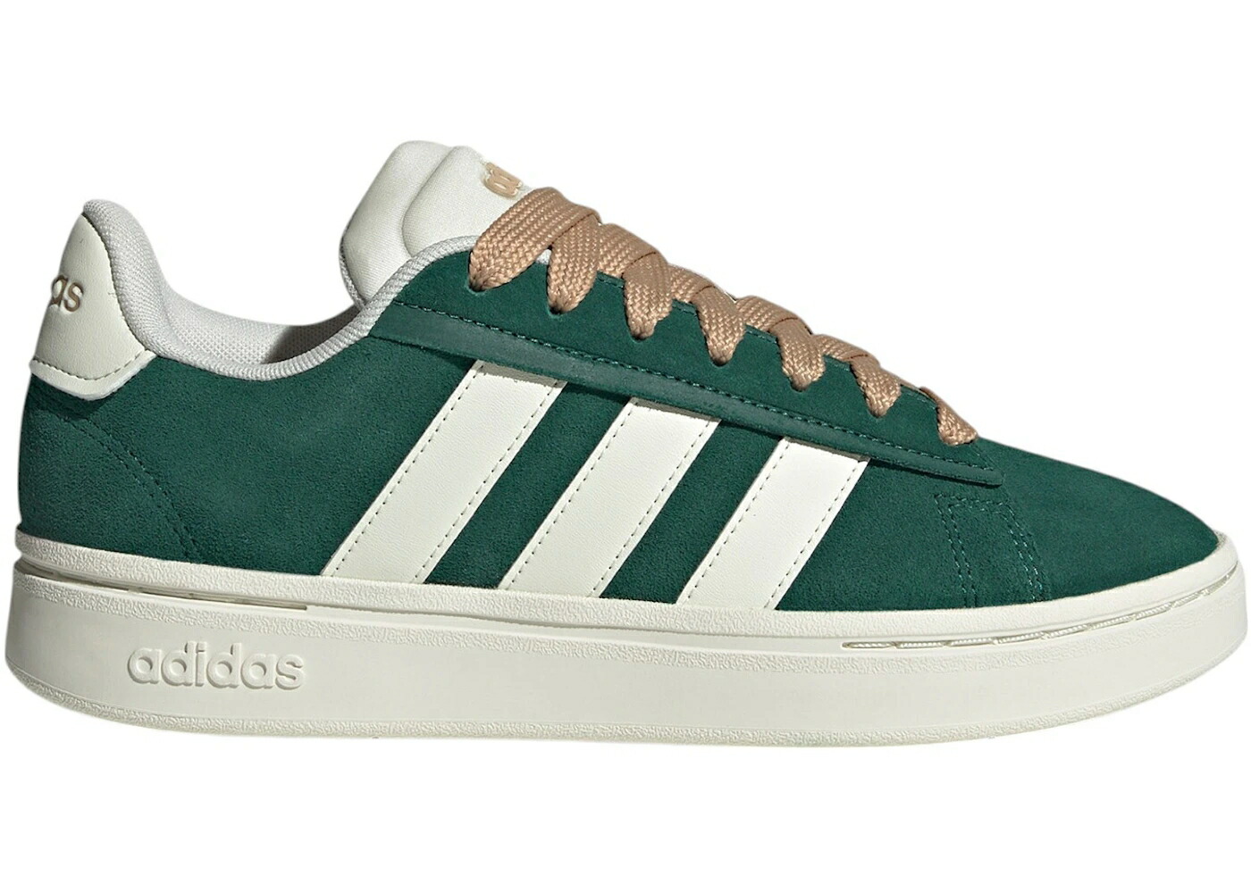 アディダス グランド コート アルファ 緑 グリーン 白色 ホワイト マジック ベージュ WOMEN'S スニーカー レディース ADIDAS GRAND COURT ALPHA COLLEGIATE GREEN OFF WHITE MAGIC BEIGE (WOMEN'S) / COLLEGIATE GREEN OFF