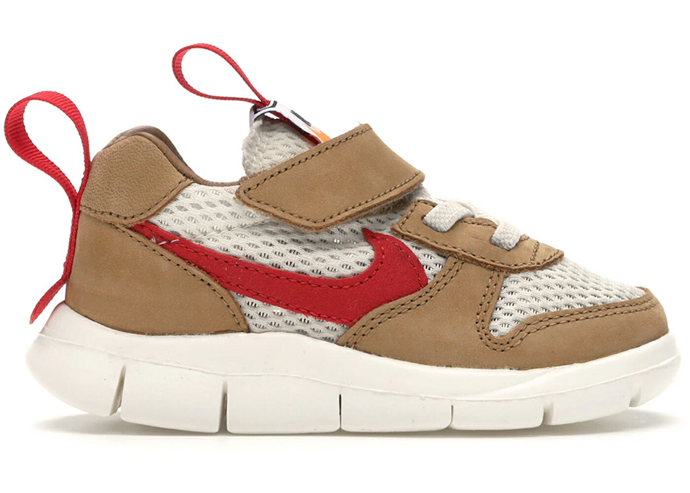 ナイキ ヤード ナチュラル 赤 レッド ジュニア キッズ NIKE MARS YARD TOM SACHS (TD) / NATURAL SPORT RED MAPLE