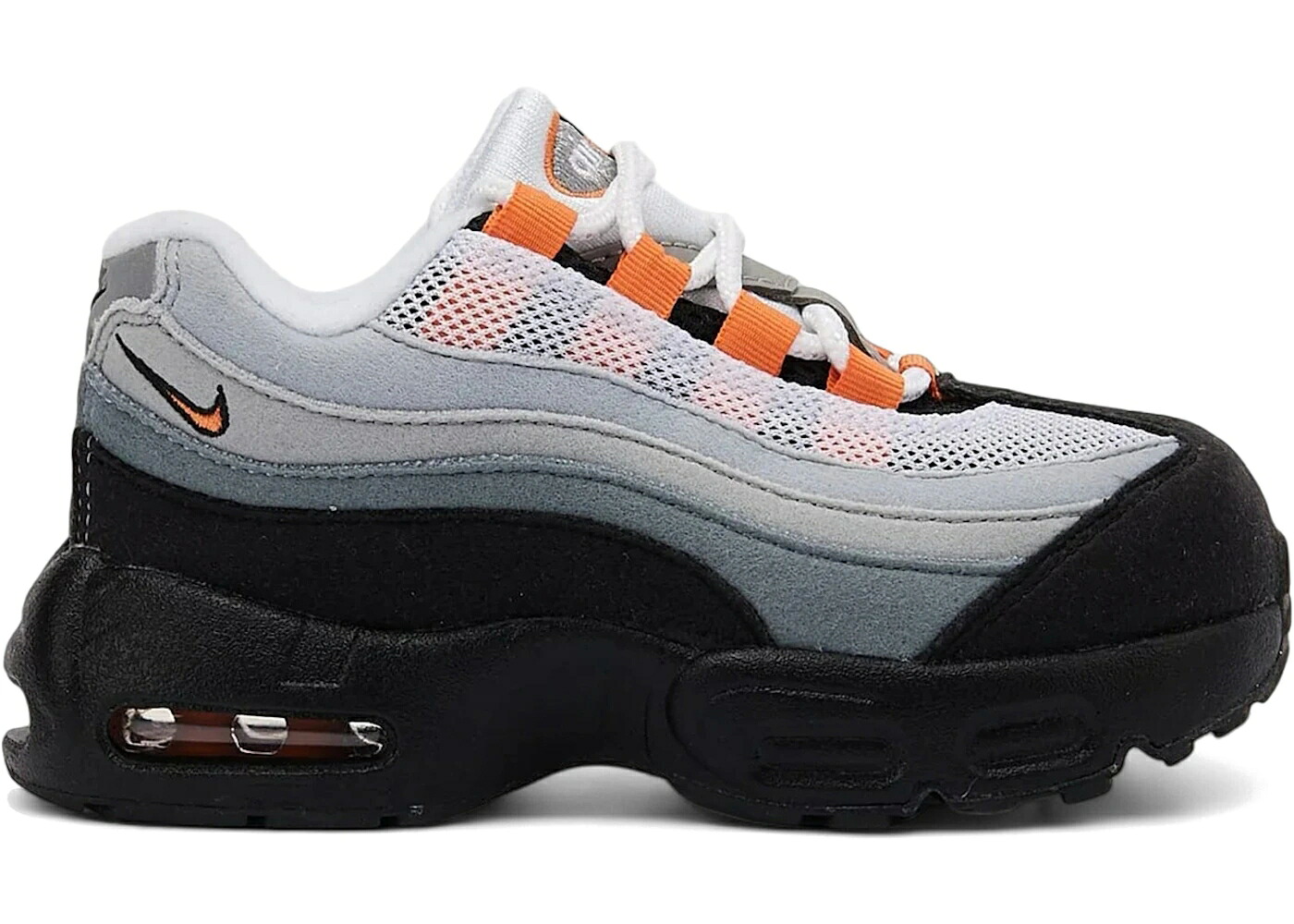 ナイキ マックス 白いこと 白いこと 薄墨色 薄墨色 大気圏マックス お坊っちゃん キッズ NIKE AIR MAX 95 OG BRIGHT MANDARIN (2025) (TD) / WHITE BRIGHT MANDARIN WOLF GREY