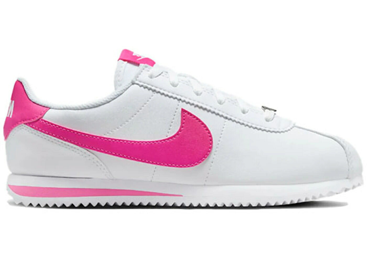 ナイキ コルテッツ レーザー 白色 ホワイト ジュニア キッズ NIKE CORTEZ LASER FUCHSIA (GS) / WHITE LASER FUCHSIA ベビー マタニティ スニーカー|スニケス