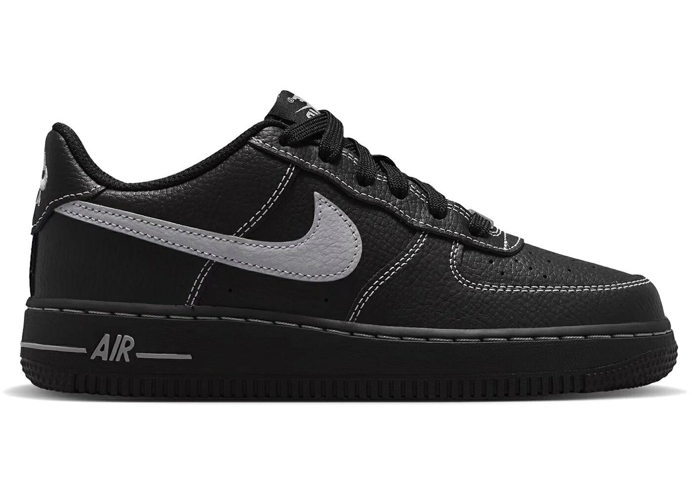 ナイキ 黒いこと 黒いこと 薄墨色 薄墨色 空軍 御坊っちゃん キッズ NIKE AIR FORCE 1 LOW LV8 BLACK GREY (GS) / BLACK BLACK BLACK WOLF GREY もの言う花 マタニティ スニーカー