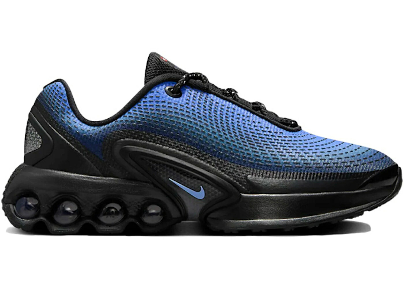 ナイキ マックス 紺色 ネイビー 黒色 ブラック 灰色 グレー エアマックス ジュニア キッズ NIKE AIR MAX DN MIDNIGHT NAVY BLACK (GS) / BLACK SMOKE GREY MIDNIGHT NAVY ベビー マタニティ スニーカー｜スニケス