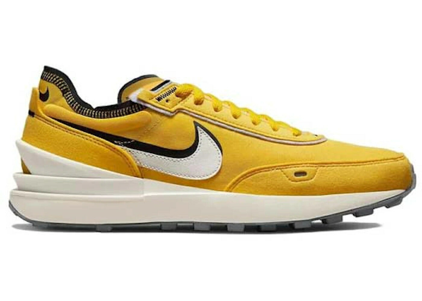 ナイキ ワッフル 黄色 イエロー 黒色 ブラック スニーカー メンズ NIKE WAFFLE ONE SE TOUR YELLOW / TOUR YELLOW SAIL BLACK｜スニケス