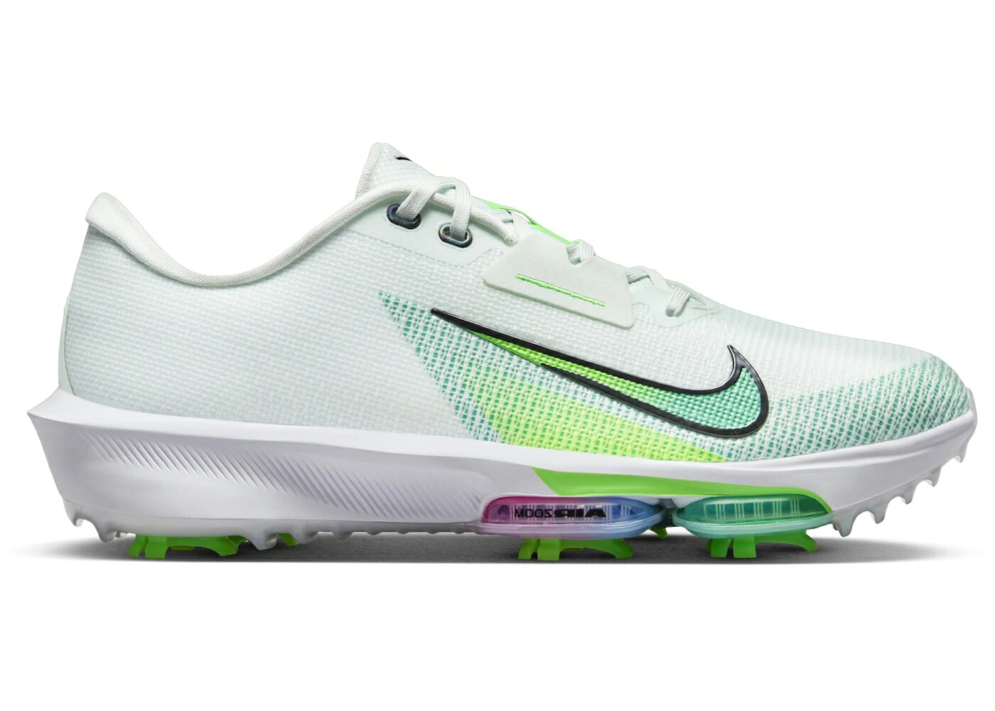 ナイキ 緑 グリーン 白色 ホワイト ストライク 黒色 ブラック スニーカー メンズ NIKE INFINITY TOUR 2 BARELY GREEN WHITE STRIKE BLACK / BARELY GREEN WHITE GREEN STRIKE