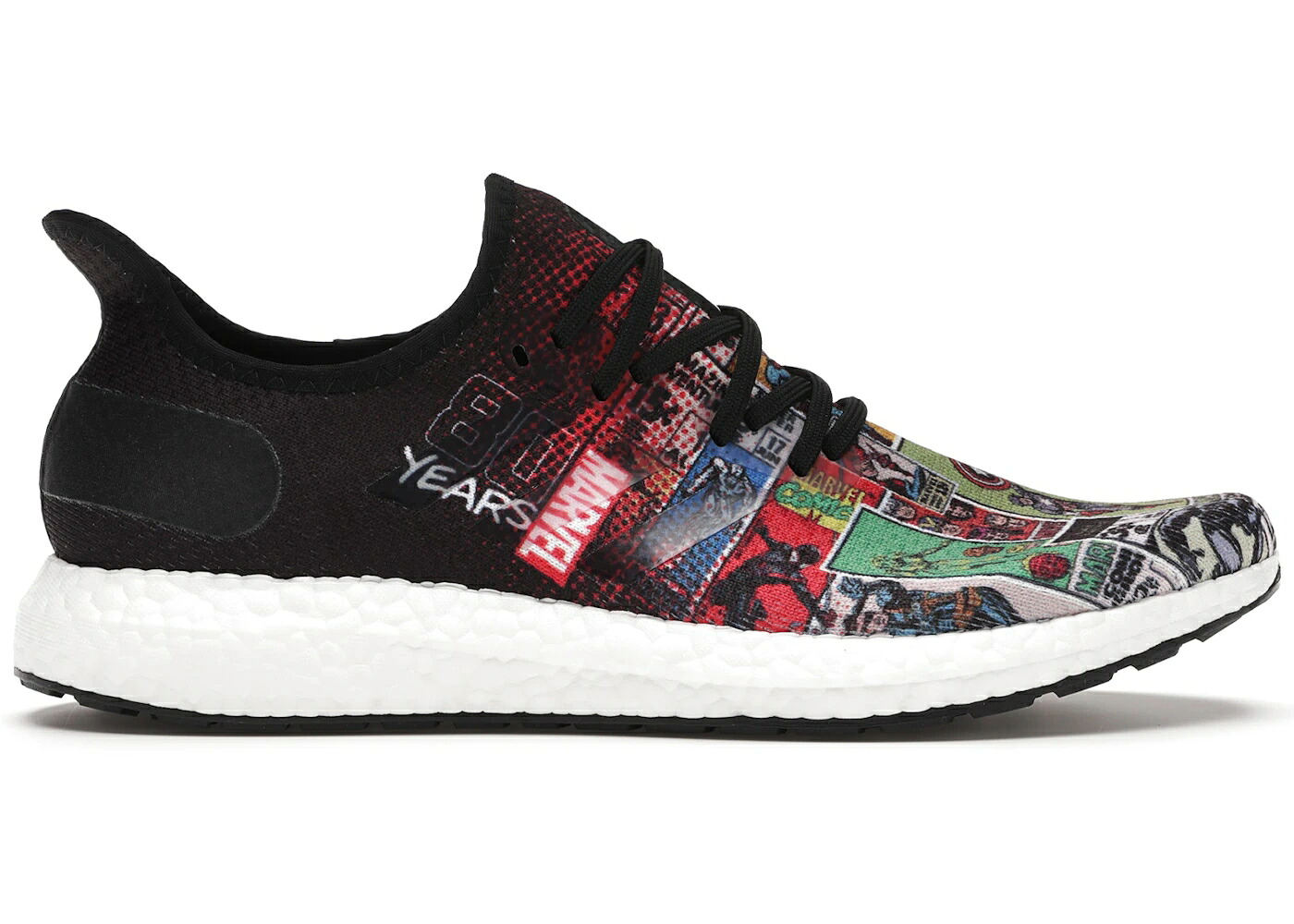 アディダス 白色 ホワイト 黒色 ブラック VOL. スニーカー メンズ ADIDAS SPEEDFACTORY AM4 MARVEL 80 2 / MULTI WHITE BLACK｜スニケス