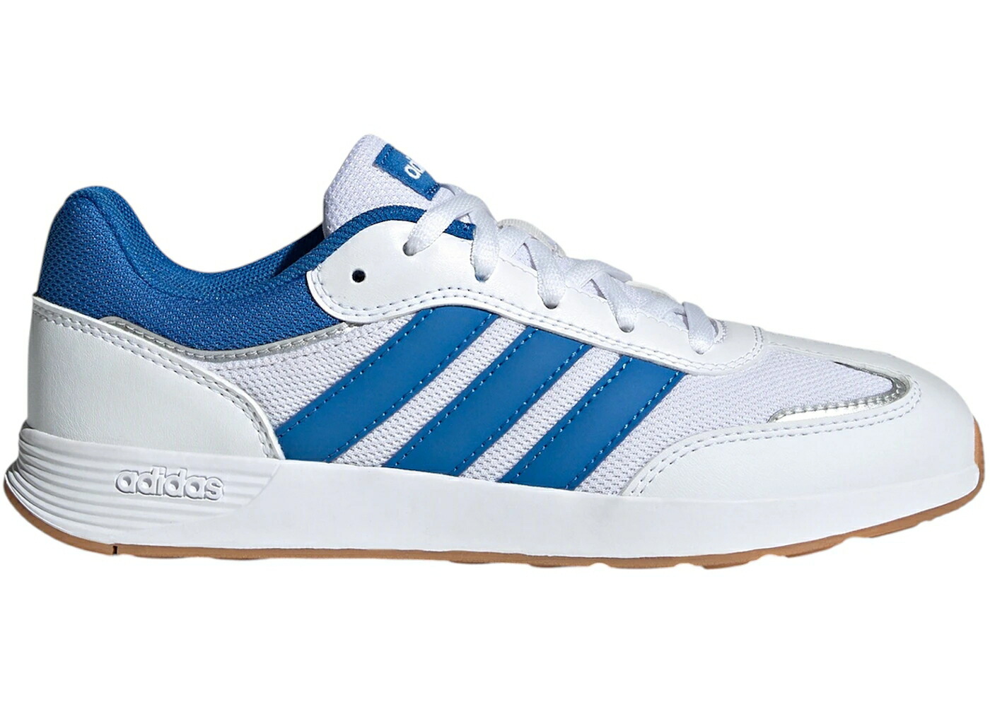アディダス 白色 ホワイト 銀色 シルバー ジュニア キッズ ADIDAS TENSAUR SWITCH WHITE BRIGHT ROYAL (GS) / CLOUD WHITE BRIGHT ROYAL SILVER ベビー マタニティ スニーカー｜スニケス