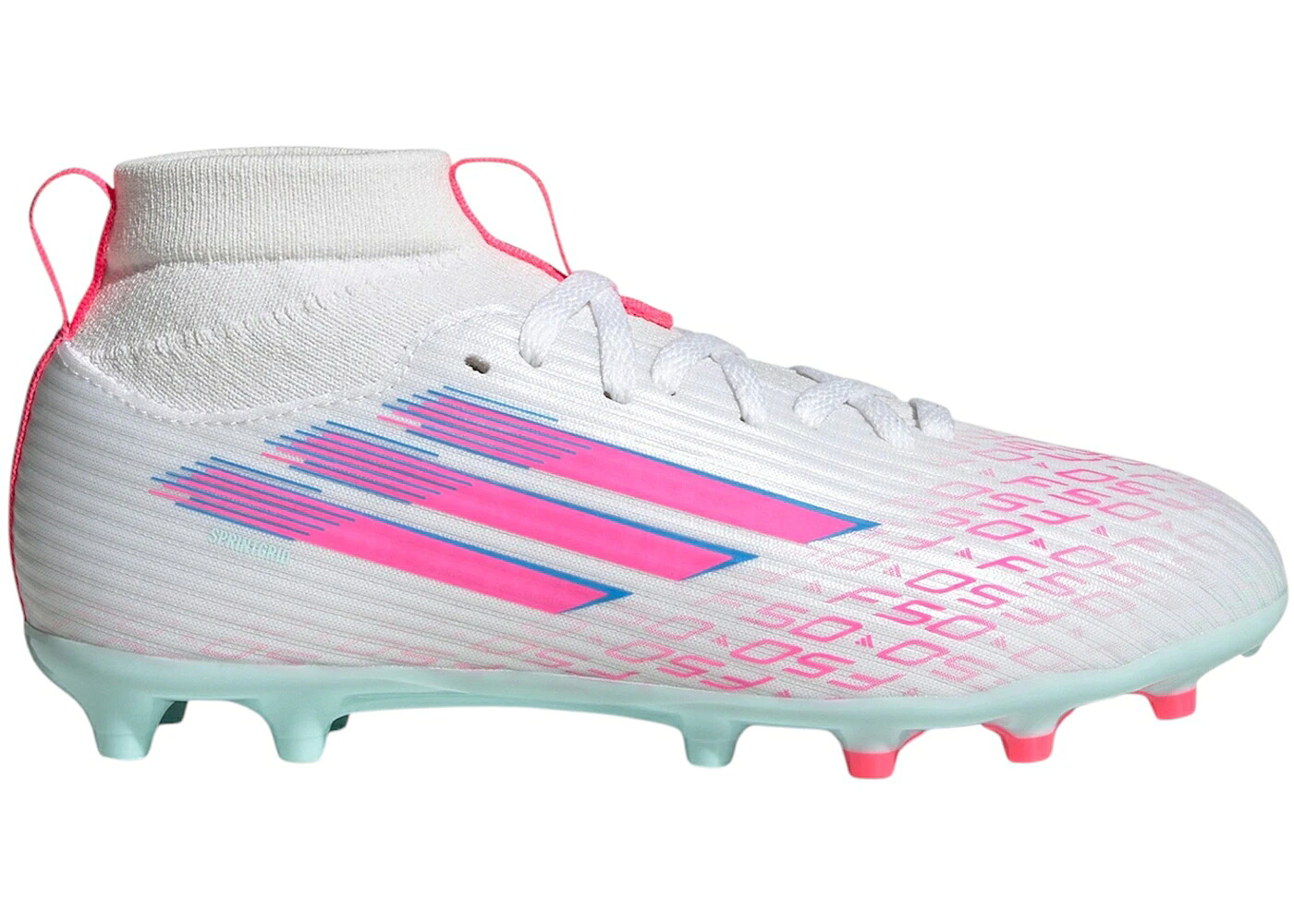 アディダス 白いこと 白いこと サクラ色 御坊っちゃん キッズ ADIDAS F50 LEAGUE FG/AG SPARKFUSION PACK (GS) / CLOUD WHITE LUCID PINK CLOUD もの言う花 マタニティ スニーカー