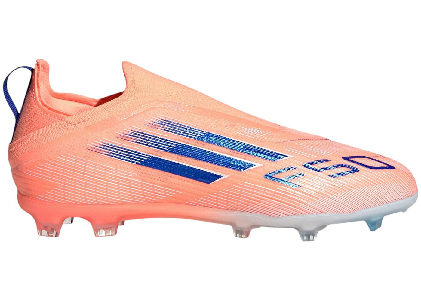 アディダス エリート 橙 オレンジ 青色 ブルー ジュニア キッズ ADIDAS F50 ELITE LACELESS FG CORAL BLAZE PACK (KIDS) / BEAM ORANGE LUCID BLUE CLOUD ベビー マタニティ スニーカー|スニケス