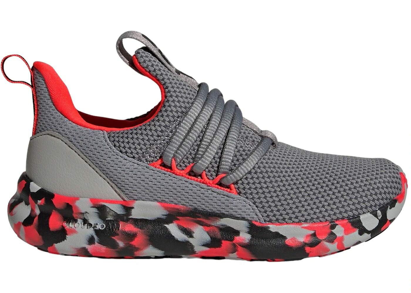 アディダス ライト アダプト 灰色 グレー 赤 レッド 7.0 ジュニア キッズ ADIDAS LITE RACER ADAPT GREY SOLAR RED (GS) / GREY THREE SOLAR RED GREY FIVE ベビー マタニティ スニーカー