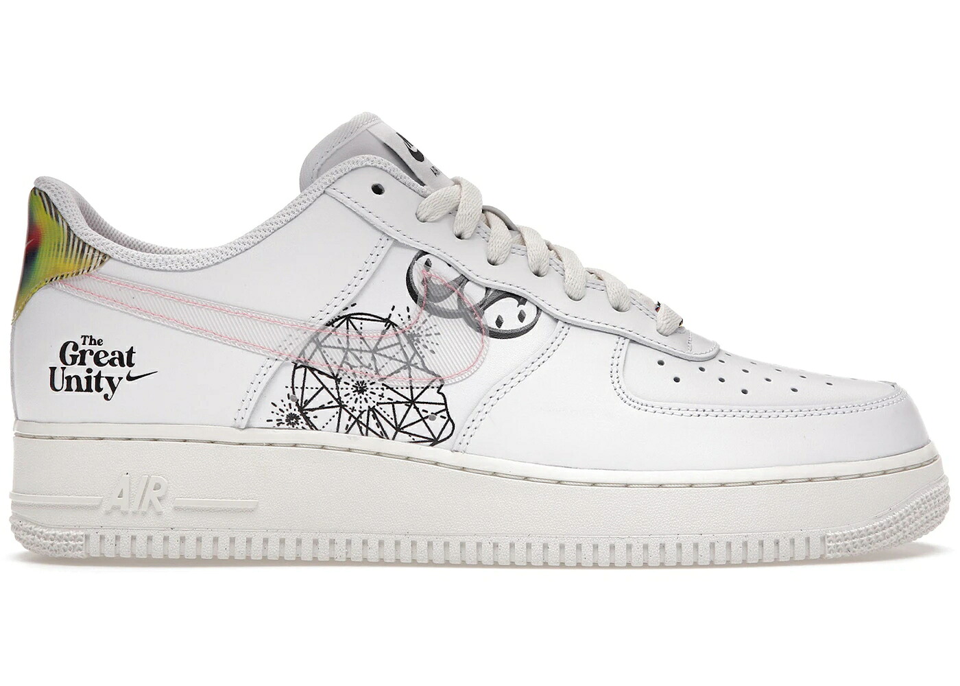 ナイキ 白いこと 白いこと 緑 緑であること さくら色 空軍 スニーカー メンズ NIKE AIR FORCE 1 LOW THE GREAT UNITY / WHITE WHITE GREEN PINK
