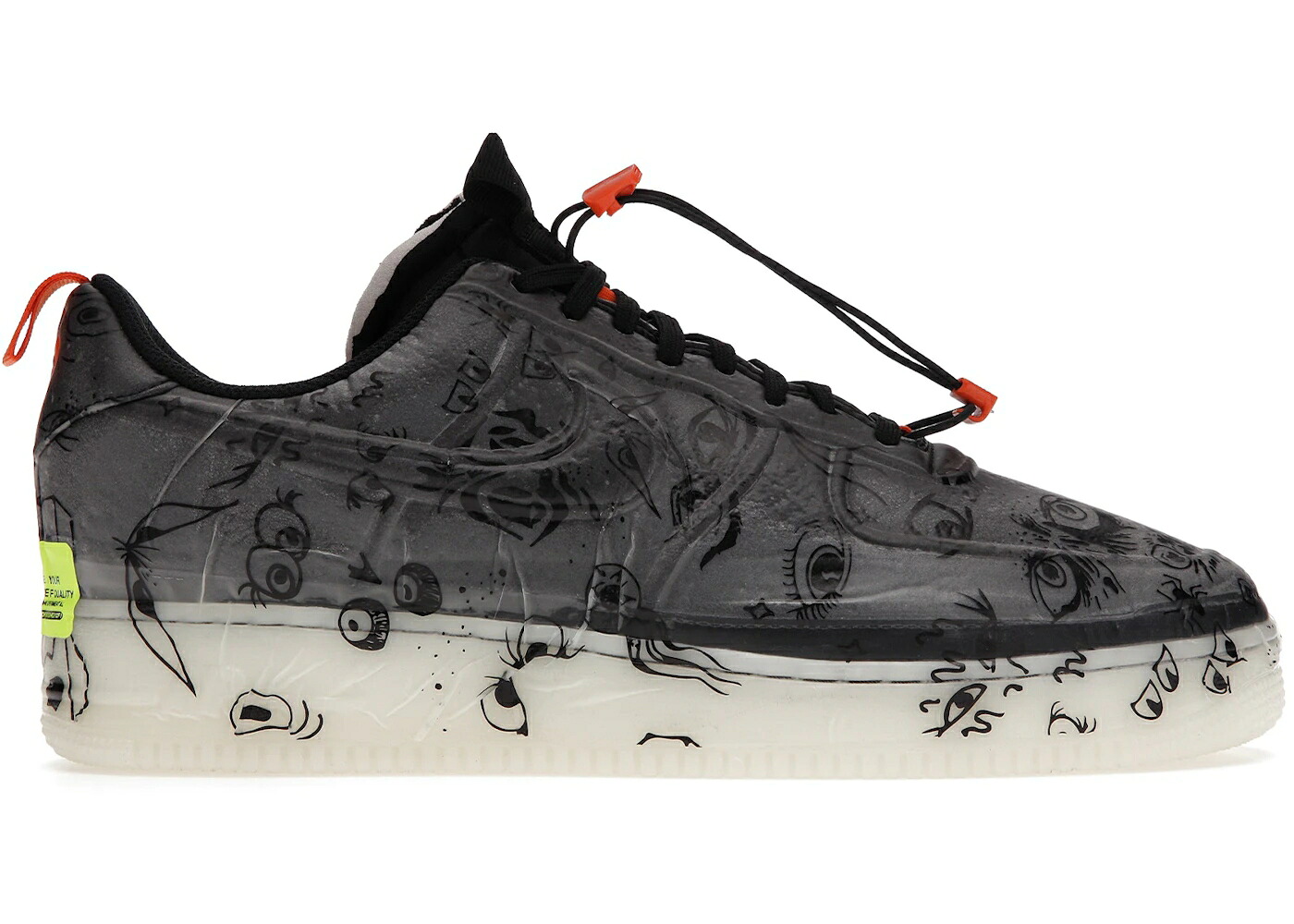 ナイキ 黒いこと 黒いこと 白いこと 白いこと 空軍 スニーカー メンズ NIKE AIR FORCE 1 LOW EXPERIMENTAL HALLOWEEN / BLACK BLACK STARFISH WHITE