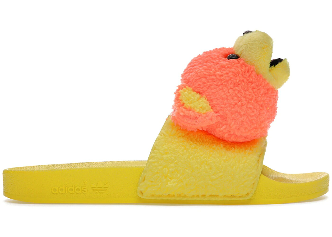 アディダス アディレッタ ジェレミー 黄色 イエロー 橙 オレンジ コア スニーカー メンズ ADIDAS JS ADILETTE JEREMY SCOTT TEDDY YELLOW / SOLAR ORANGE BRIGHT YELLOW CORE|スニケス