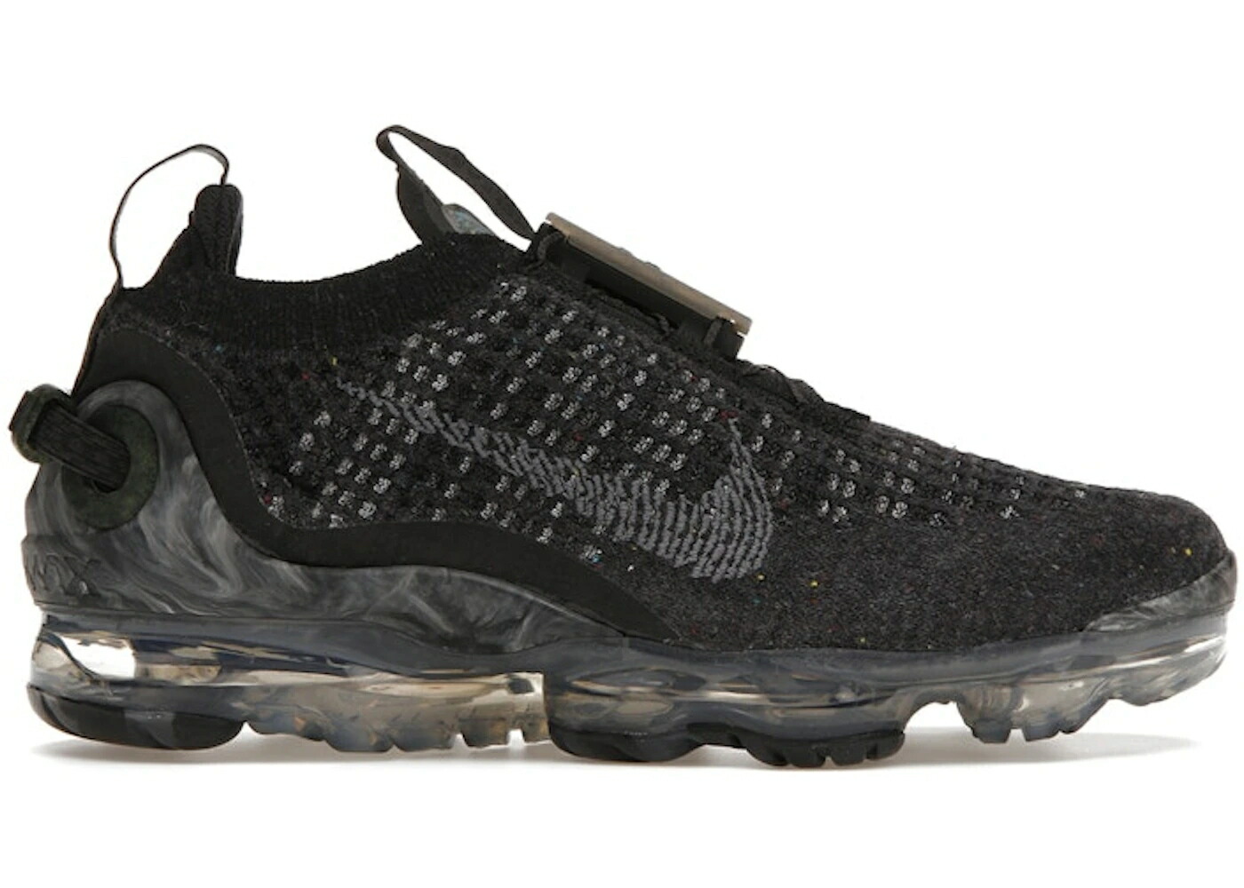 ナイキ フライニット 黒色 ブラック 灰色 グレー エアヴェイパーマックス WOMEN スニーカー レディース NIKE AIR VAPORMAX 2020 FLYKNIT BLACK DARK GREY (WOMEN) / BLACK DARK GREY BLACK
