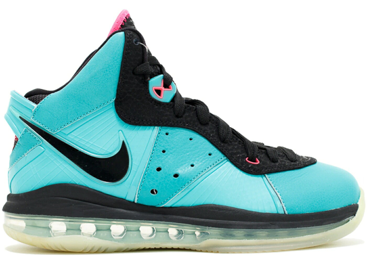 ナイキ レブロン 黒色 ブラック ピンク ジュニア キッズ NIKE LEBRON 8 SOUTH BEACH (GS) / RETRO BLACK PINK FLASH FILAMENT ベビー マタニティ スニーカー｜スニケス