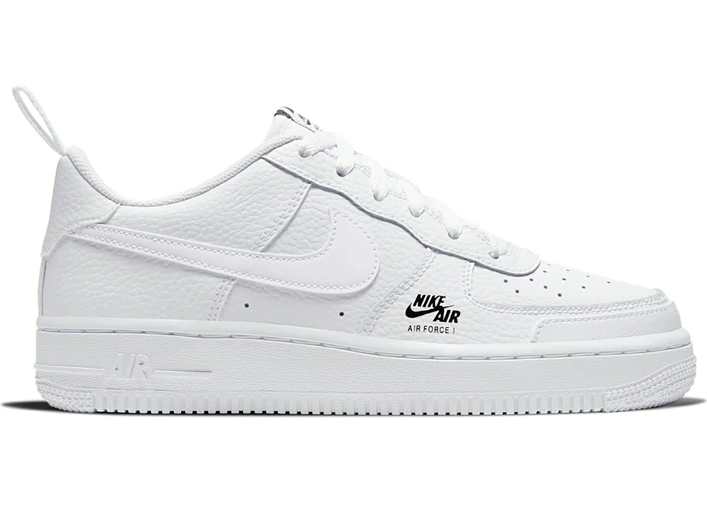 ナイキ 白色 ホワイト 灰色 グレー 黒色 ブラック エアフォース ジュニア キッズ NIKE AIR FORCE 1 LOW WHITE GREY FOG (GS) / WHITE GREY FOG BLACK WHITE ベビー マタニティ スニーカー