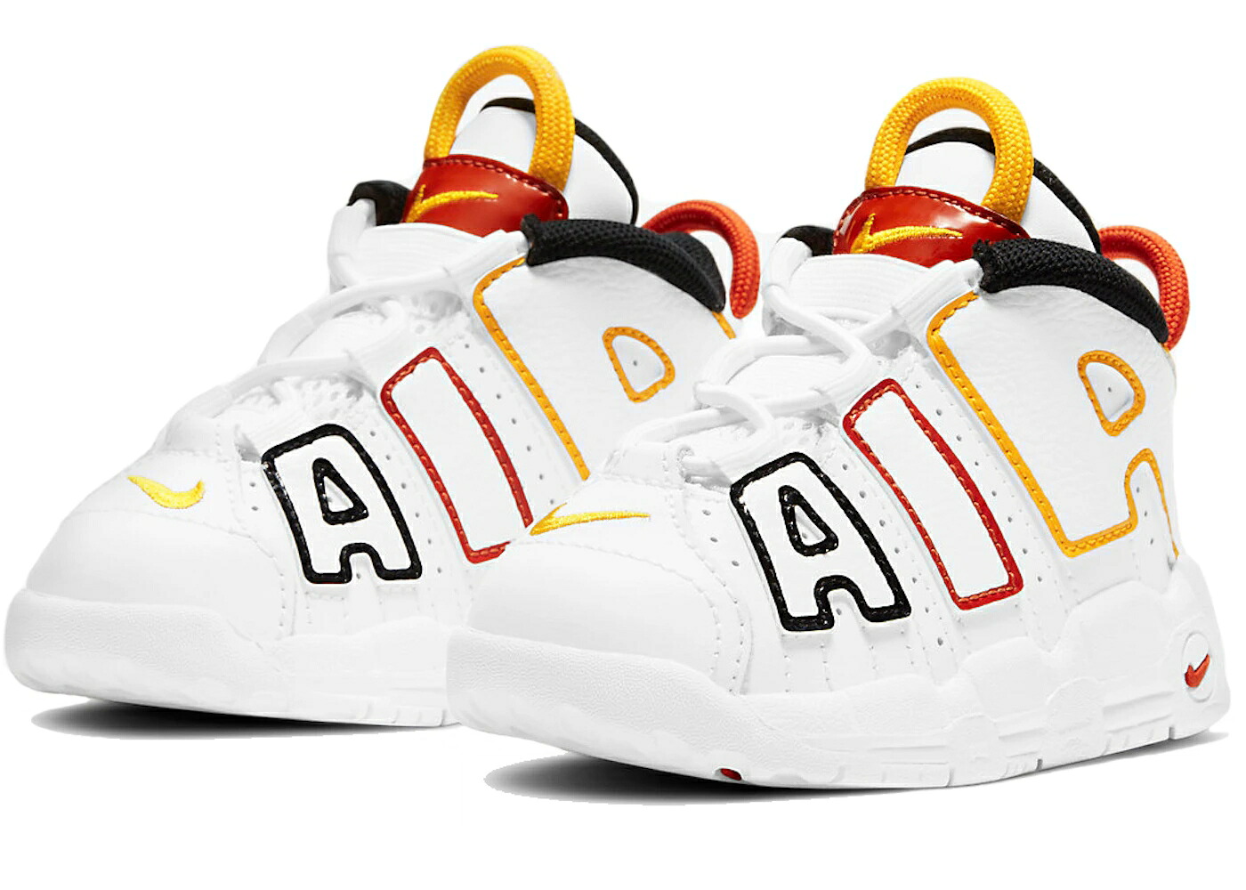ナイキ 繰り上げるペース 白いこと 白いこと エアモアアップテンポ モアテン お坊っちゃん キッズ NIKE AIR MORE UPTEMPO RAYGUNS (TD) / WHITE MULTI COLOR