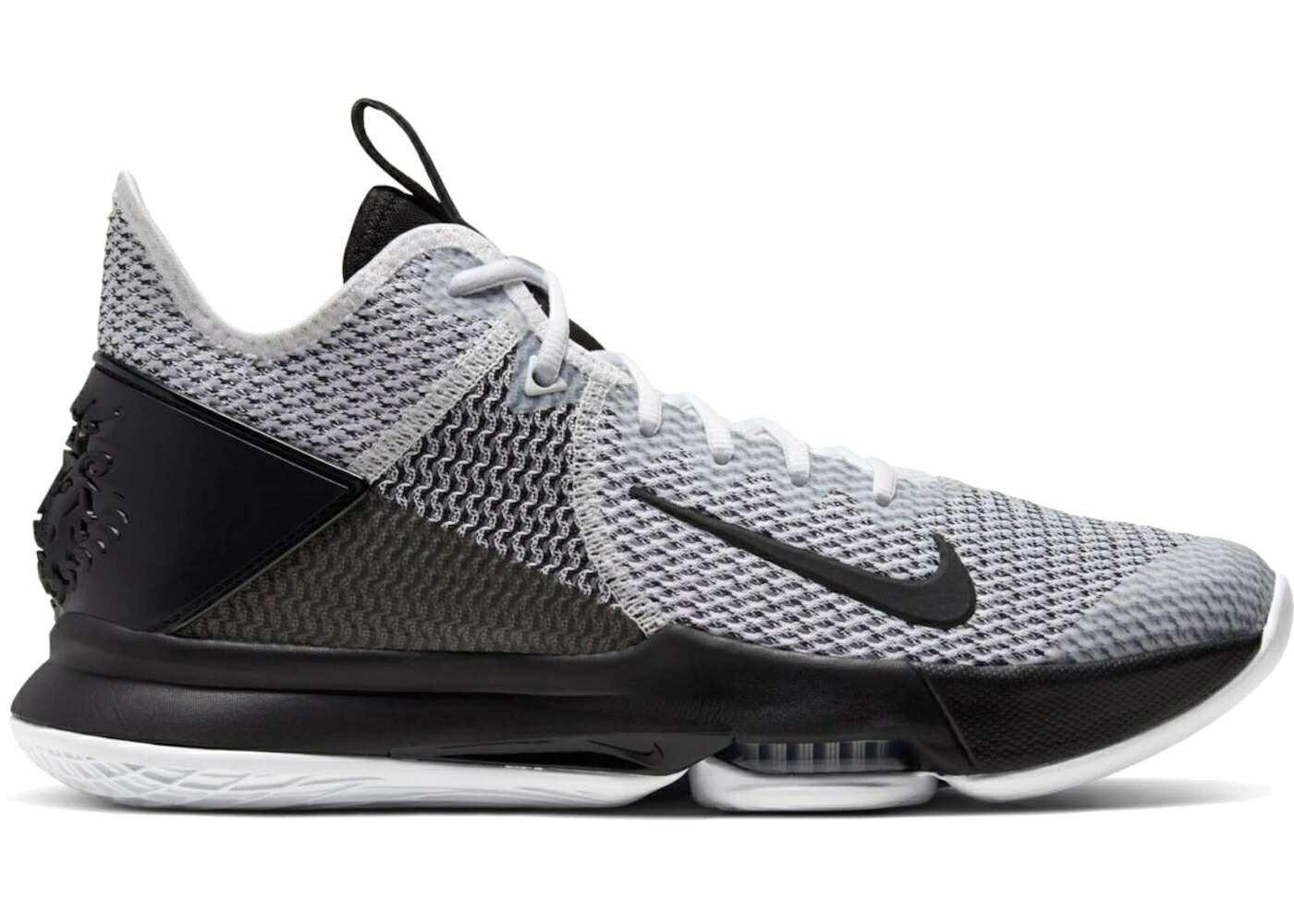 ナイキ レブロン 白いこと 白いこと 黒いこと 黒いこと ウィットネス スニーカー メンズ NIKE LEBRON WITNESS 4 WHITE / WHITE WHITE BLACK