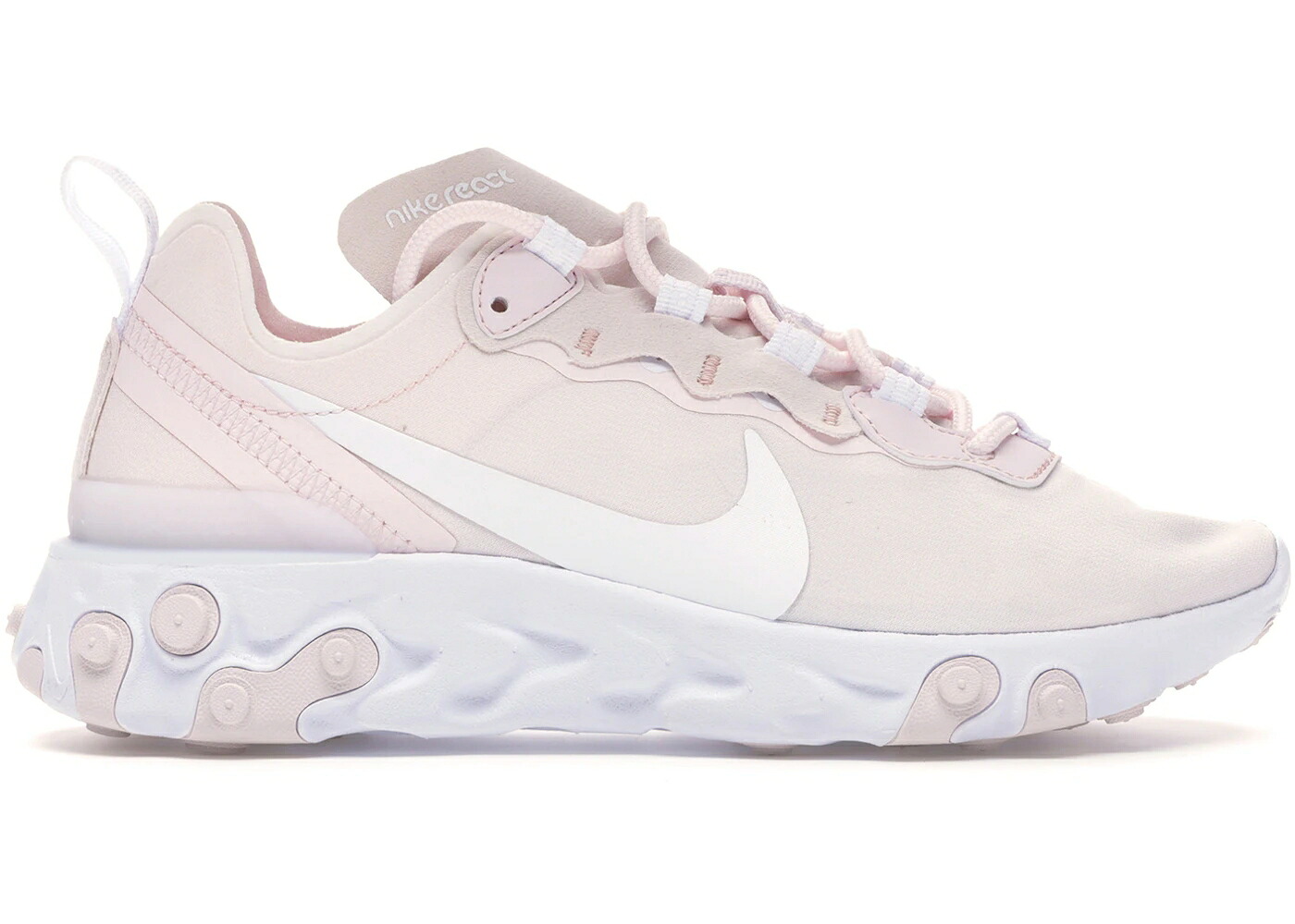 ナイキ リアクト 化学元素 サクラ色 白いこと 白いこと WOMEN\u0027S スニーカー レディース NIKE REACT ELEMENT 55 PALE PINK (WOMEN\u0027S) / PALE PINK WHITE PALE PINK WHITE