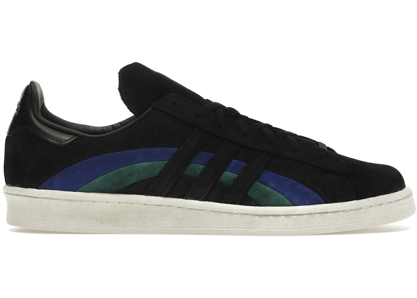 アディダス 構内 黒いこと 黒いこと 中核グループ 青み 青色 スニーカー メンズ ADIDAS CAMPUS 80S BOOK WORKS BLACK / CORE BLACK BOLD BLUE COLLEGIATE