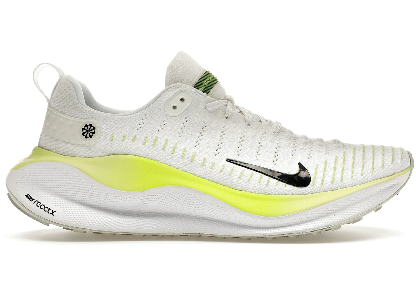 ナイキ ラン 白色 ホワイト スニーカー メンズ NIKE REACTX INFINITY RUN 4 WHITE VOLT / WHITE VOLT LIGHT LEMON TWIST|スニケス
