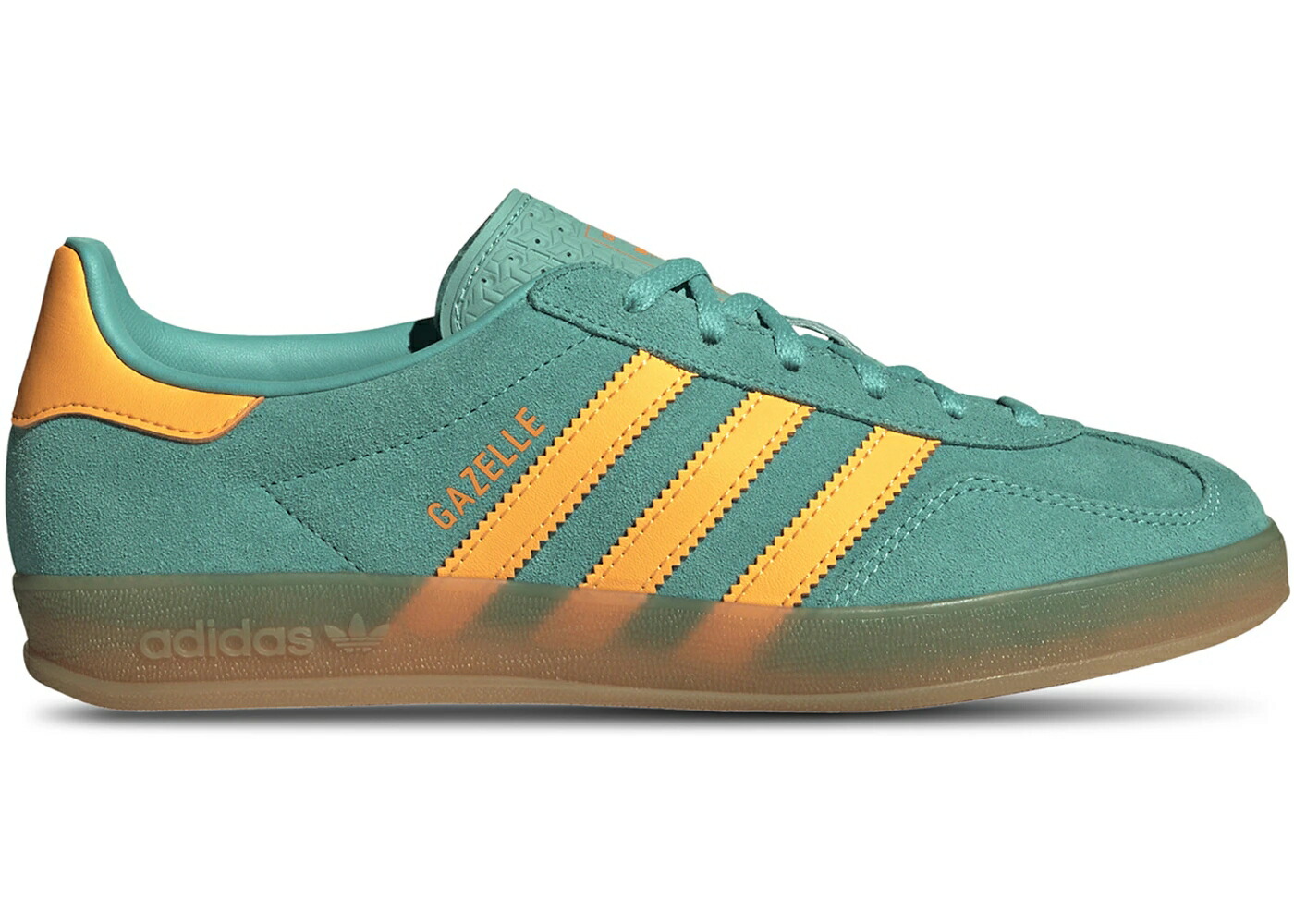アディダス ガゼル 橙 オレンジ色 WOMEN\u0027S スニーカー レディース ADIDAS GAZELLE INDOOR ACID MINT ORANGE (WOMEN\u0027S) / ACID MINT FLASH ORANGE GUM 3