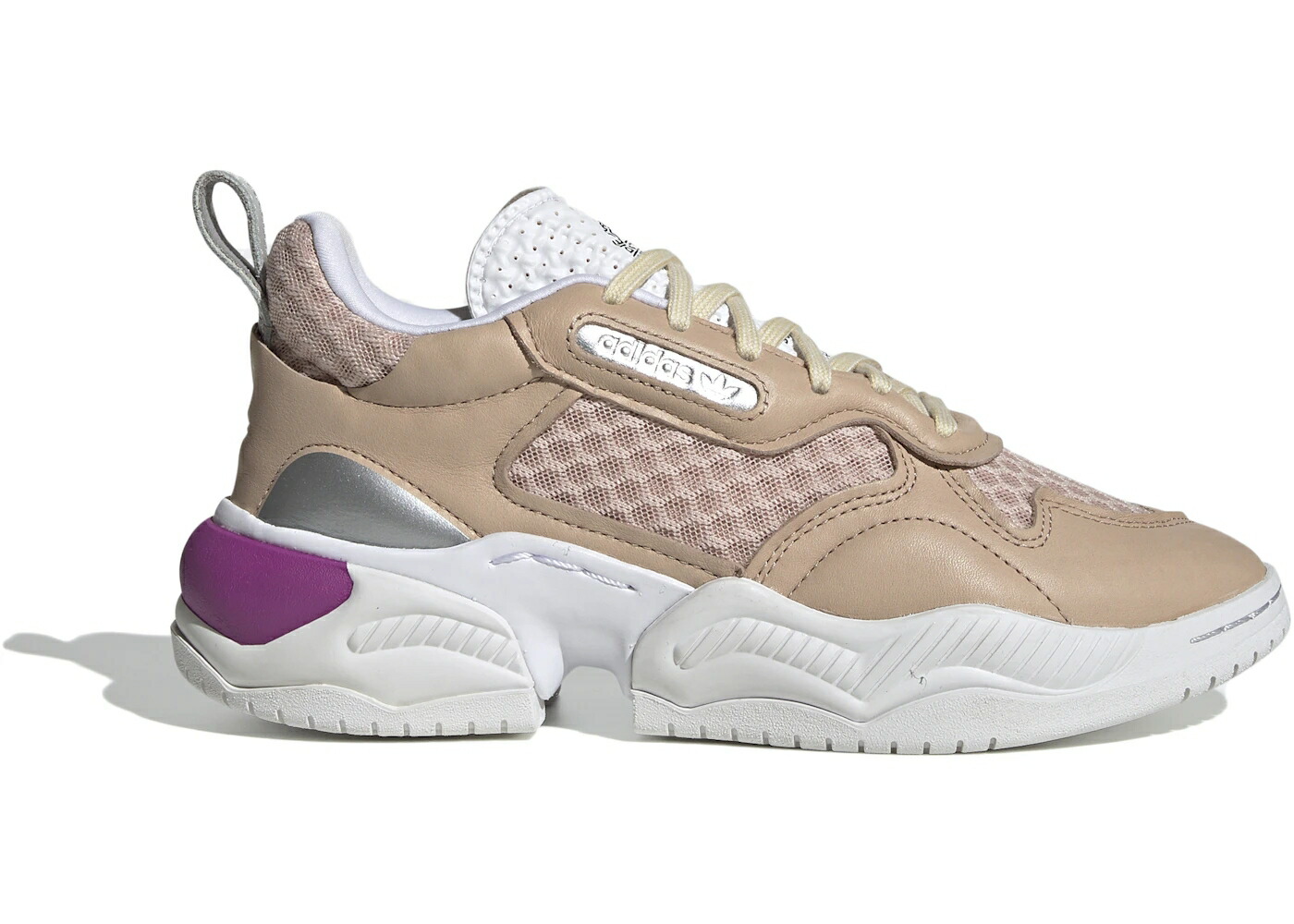アディダス ショック 紫 パープル WOMEN'S スニーカー レディース ADIDAS SUPERCOURT RX LINEN (WOMEN'S) / LINEN LINEN SHOCK PURPLE