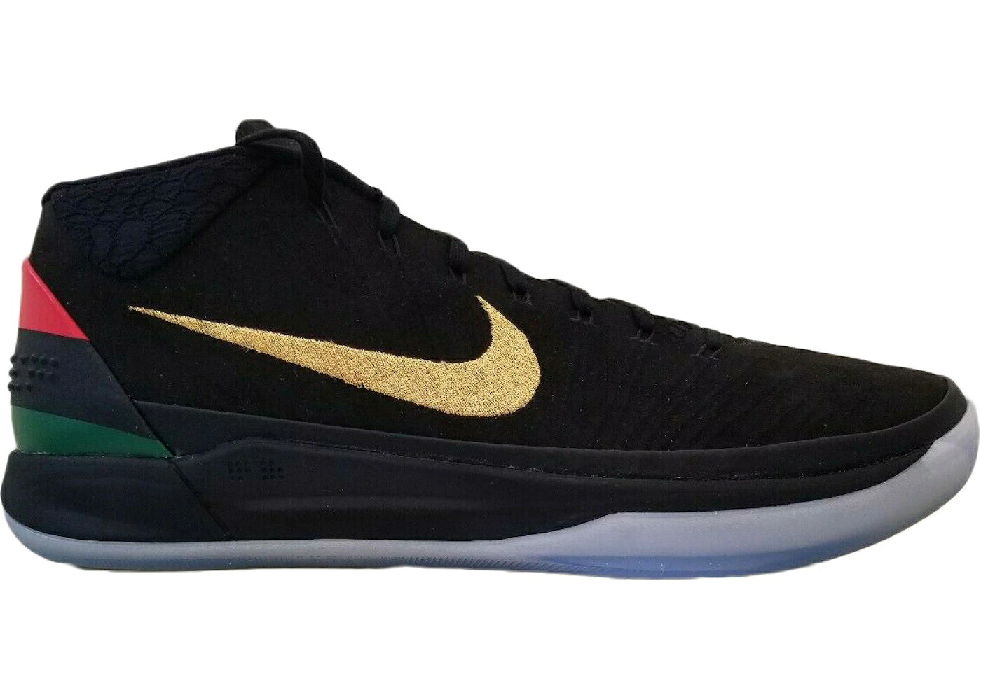 ナイキ コービー ミッド 黒色 ブラック ゴールド スニーカー メンズ NIKE KOBE AD MID BHM / BLACK METALLIC GOLD MULTI COLOR|スニケス