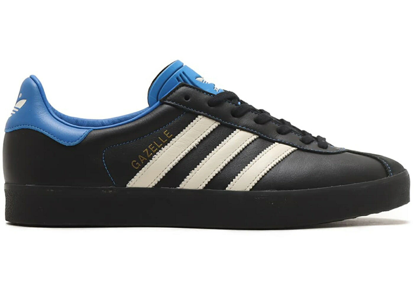 アディダス ガゼル 黒色 ブラック ブルーバード 白色 ホワイト コア 青色 ブルー スニーカー メンズ ADIDAS GAZELLE 85 ATMOS BLACK BLUEBIRD WHITE / CORE BLACK BLUE BIRD CORE WHITE