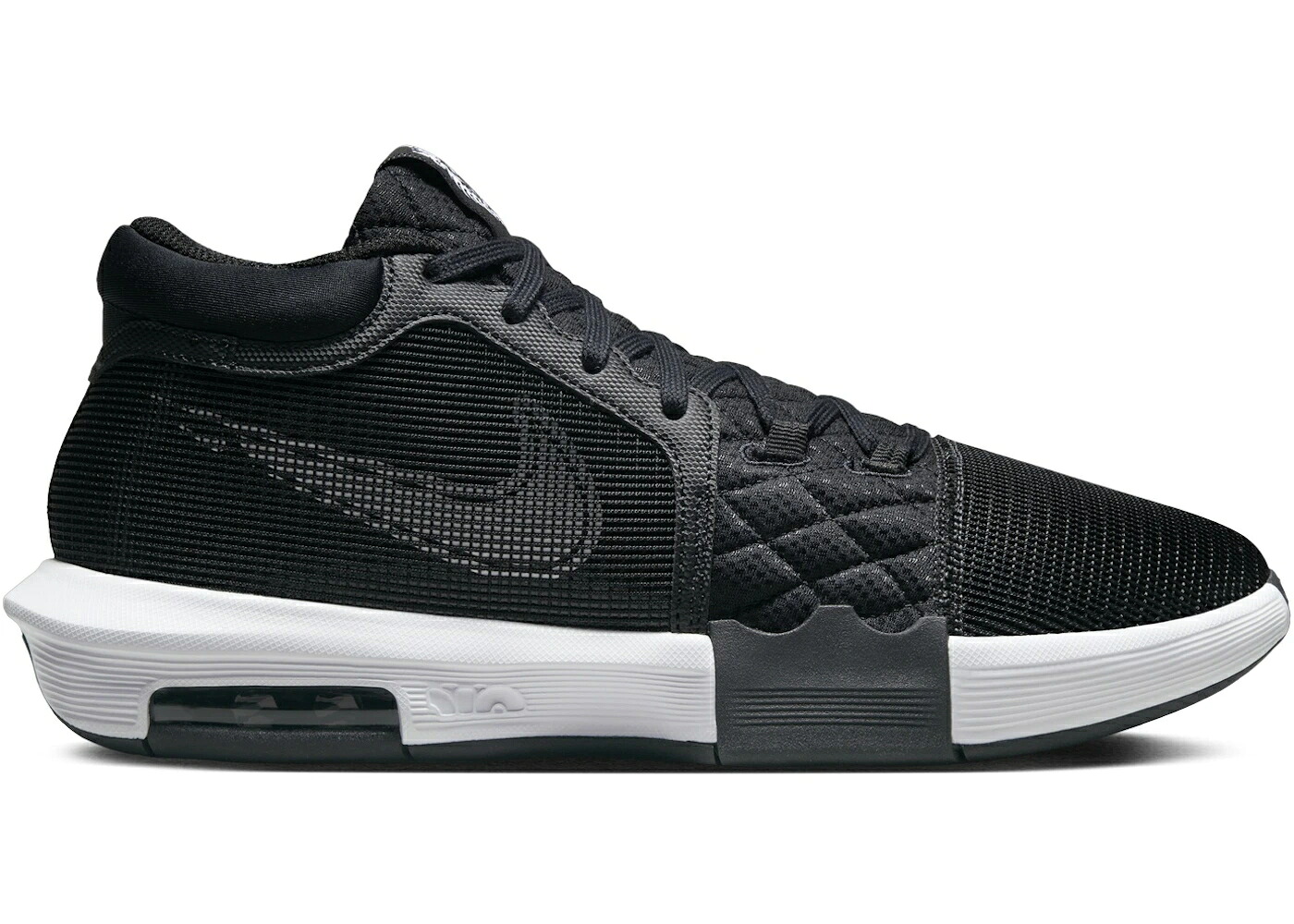 ナイキ レブロン 黒色 ブラック 白色 ホワイト ウィットネス スニーカー メンズ NIKE LEBRON WITNESS 8 TB BLACK WHITE / BLACK BLACK WHITE