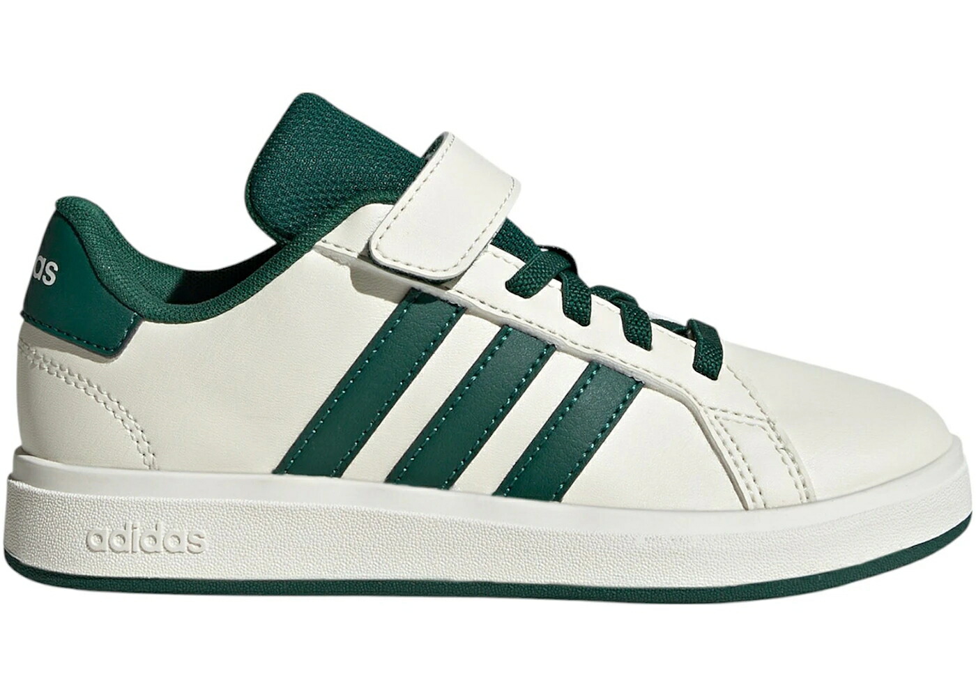 アディダス グランド コート 白色 ホワイト 緑 グリーン コア 黒色 ブラック 2.0 ジュニア キッズ ADIDAS GRAND COURT OFF WHITE COLLEGIATE GREEN CORE BLACK (PS) / OFF WHITE COLLEGIATE GREEN CORE ベビー マタニ