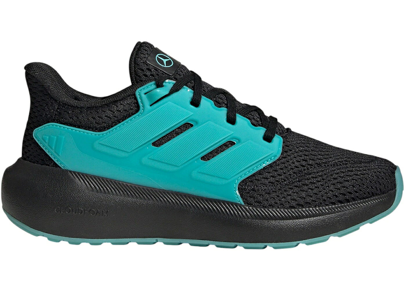 アディダス チーム コア 黒色 ブラック ラッシュ 2.0 ジュニア キッズ ADIDAS ULTIMASHOW JUNIOR MERCEDES-AMG PETRONAS FORMULA ONE TEAM CORE BLACK SEMI MINT RUSH (GS) / CORE BLACK SEMI MINT RUSH CORE ベビー マタニティ