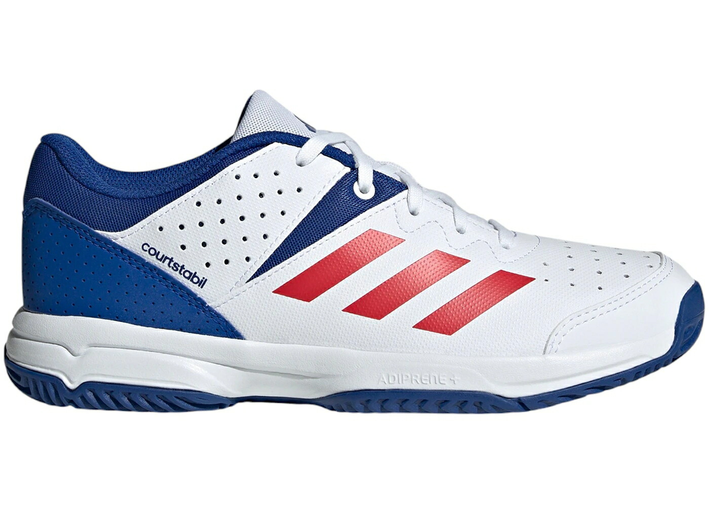 アディダス コート 白色 ホワイト ピュア 青色 ブルー ジュニア キッズ ADIDAS COURT STABIL CLOUD WHITE PURE RUBY ROYAL BLUE (GS) / CLOUD WHITE PURE RUBY ROYAL BLUE ベビー マタニティ スニーカー