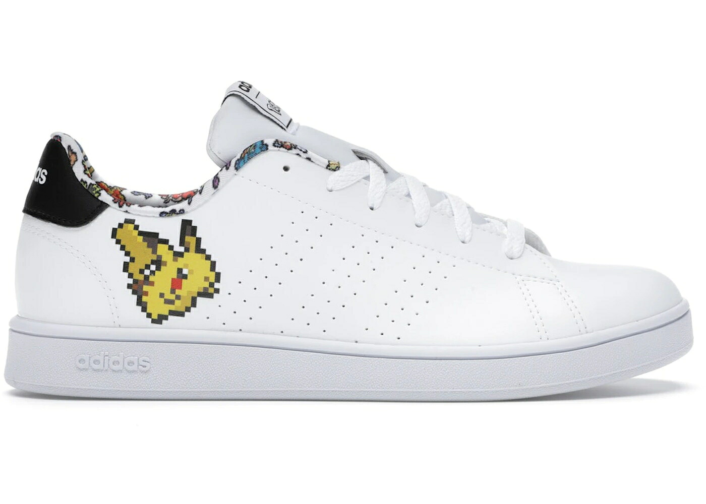 アディダス 白色 ホワイト コア ジュニア キッズ ADIDAS ADVANTAGE PIKACHU (YOUTH) / CLOUD WHITE CLOUD WHITE CORE ベビー マタニティ スニーカー