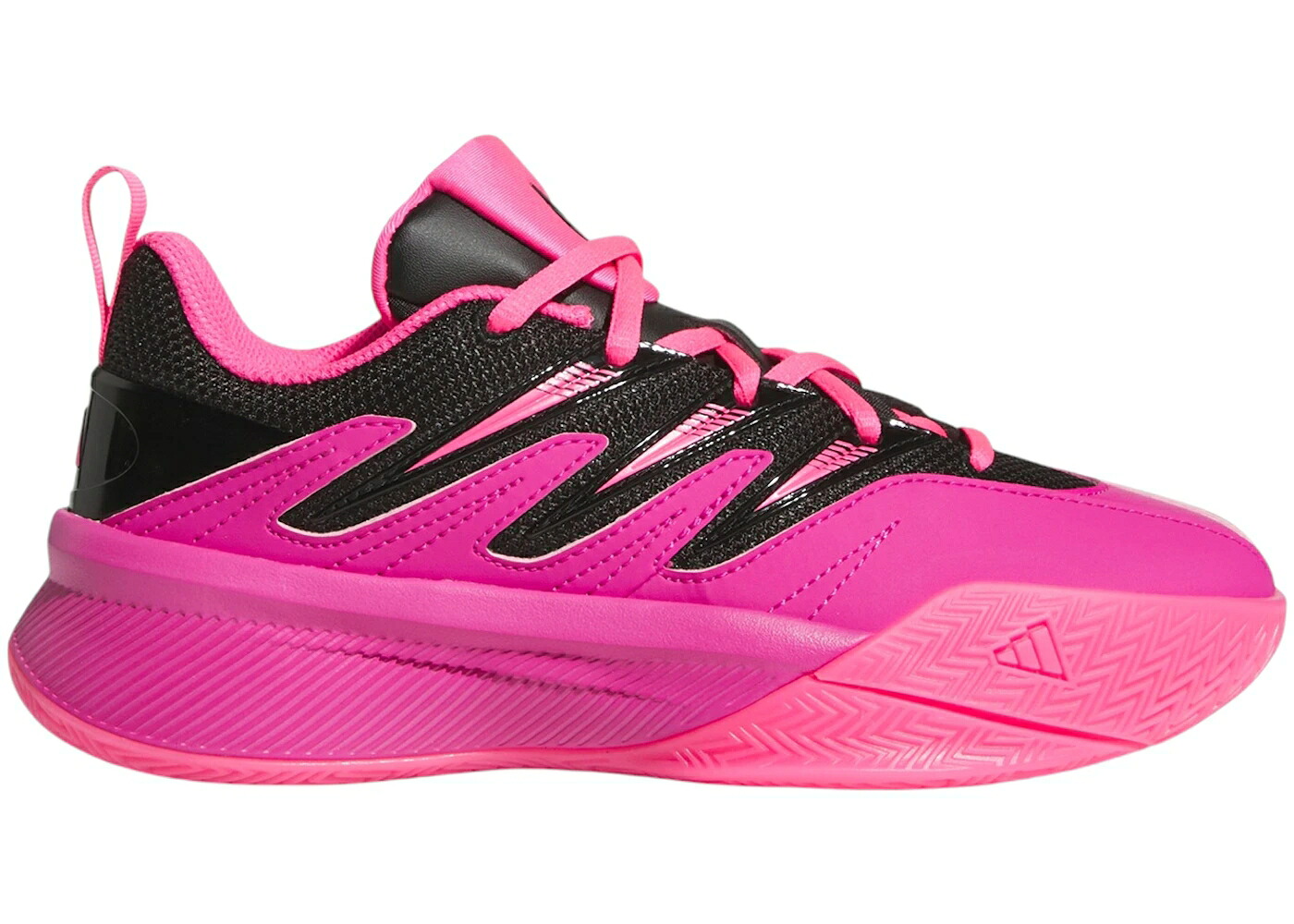 アディダス コア 黒色 ブラック ピンク ジュニア キッズ ADIDAS DAME CERTIFIED 3 LUCID FUCHSIA CORE BLACK PINK (GS) / LUCID FUCHSIA CORE BLACK LUCID ベビー マタニティ スニーカー｜スニケス