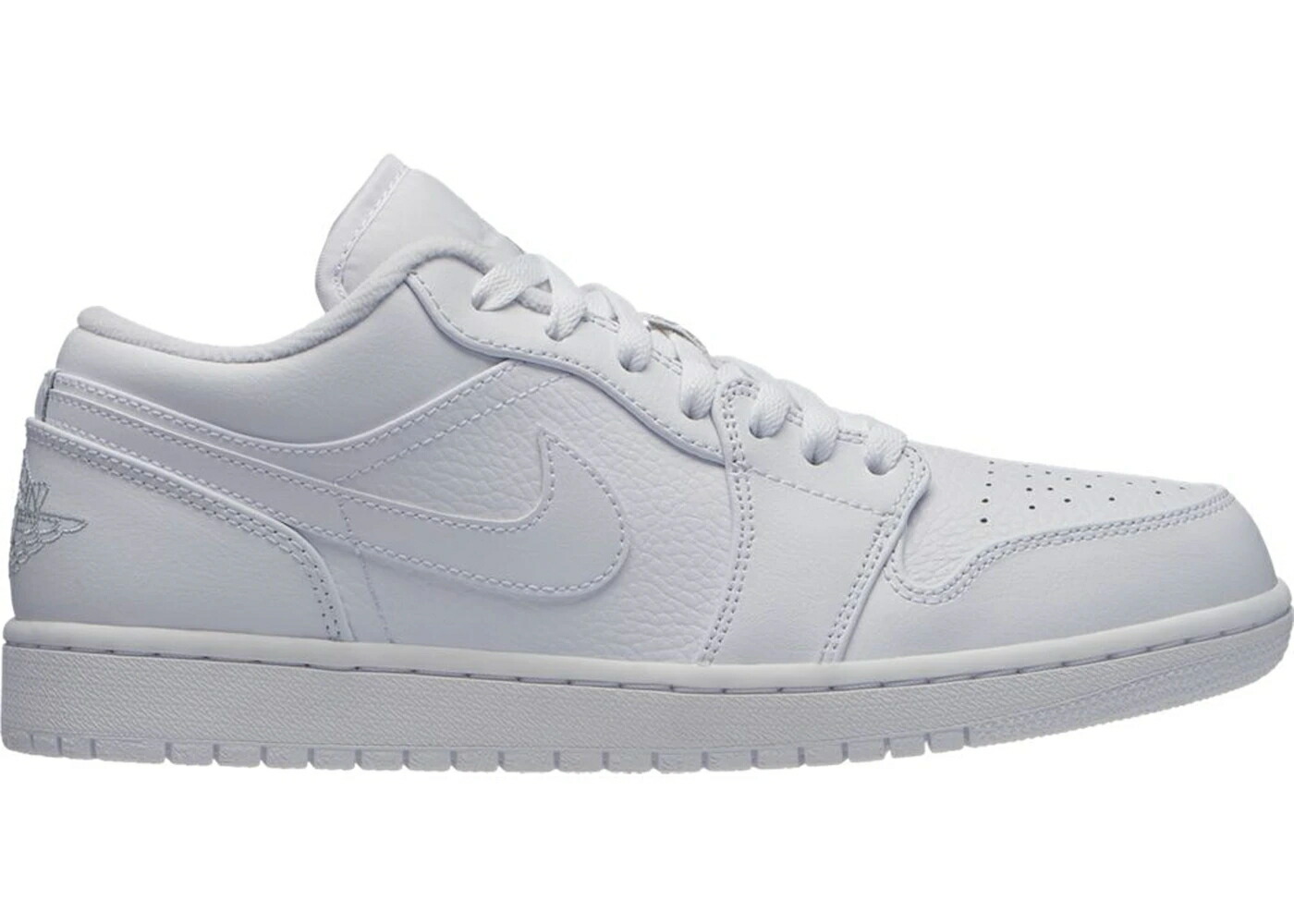 ナイキ ジョーダン 白いこと 白いこと 純然たる プラチナム スニーカー メンズ JORDAN 1 LOW TRIPLE WHITE (2019) / WHITE PURE PLATINUM