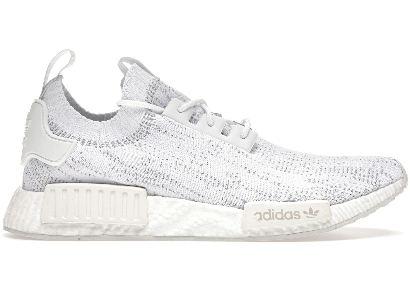 アディダス 白いこと 白いこと 家鴨柄 薄墨色 薄墨色 スニーカー メンズ ADIDAS NMD R1 PRIMEKNIT CLOUD WHITE GLITCH CAMO / CLOUD WHITE CLOUD WHITE GREY ONE スニーカー-メンズ靴-靴