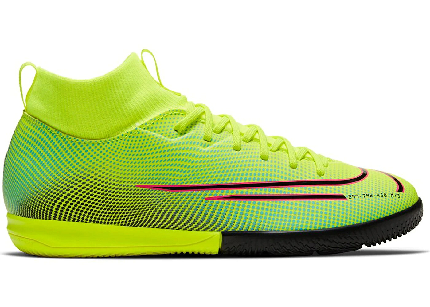 ナイキ アカデミー 黒色 ブラック ジュニア キッズ NIKE MERCURIAL SUPERFLY 7 ACADEMY MDS IC LEMON VENOM (GS) / LEMON VENOM AURORA BLACK ベビー マタニティ スニーカー｜スニケス