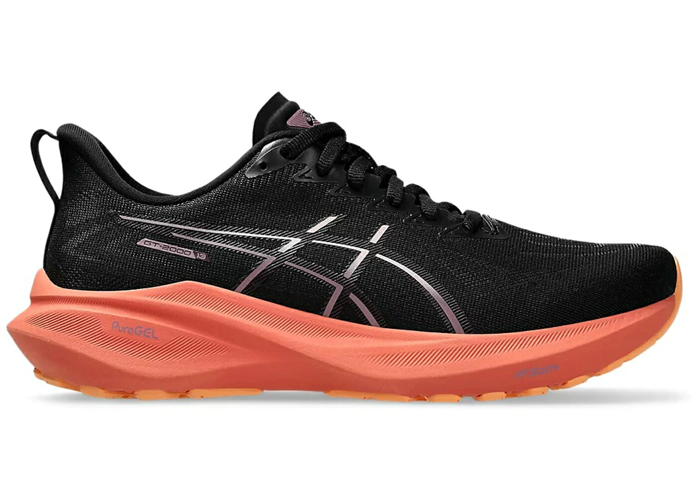 アシックス サーティーン 黒色 ブラック WOMEN'S スニーカー レディース ASICS GT-2000 13 BLACK DARK AUBERGINE (WOMEN'S) / BLACK DARK AUBERGINE