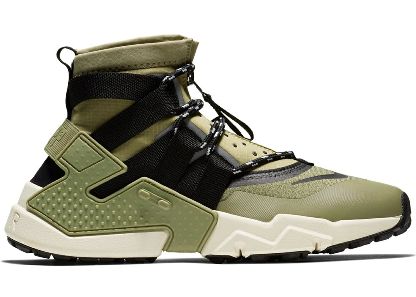 ナイキ ハラチ オリーブ クリーム スニーカー メンズ NIKE AIR HUARACHE GRIPP NEUTRAL OLIVE / NEUTRAL OLIVE LIGHT CREAM MEDIUM