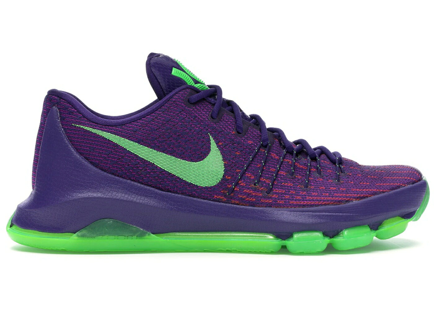 ナイキ スーツ コート 紫 パープル 緑 グリーン ストライク スニーカー メンズ NIKE KD 8 SUIT / COURT PURPLE GREEN STRIKE VIVID｜スニケス