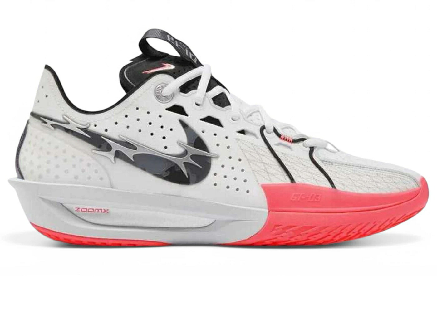 ナイキ ズーム 白色 ホワイト 黒色 ブラック 赤 レッド スニーカー メンズ NIKE AIR ZOOM GT CUT 3 WHITE BLACK SIREN RED / WHITE BLACK SIREN RED