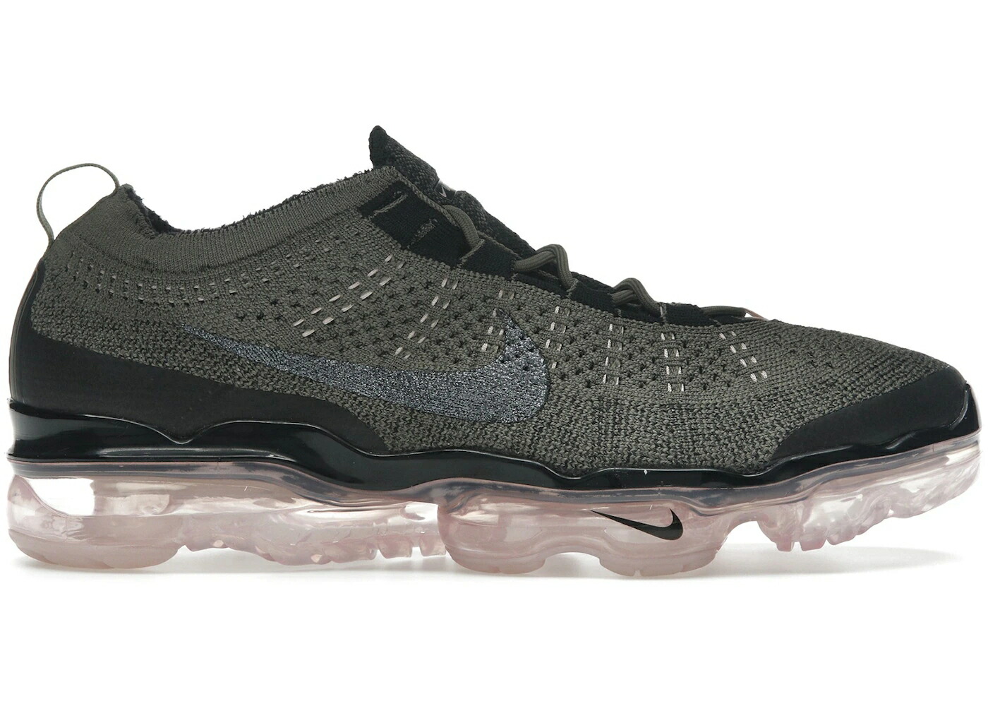 ナイキ フライニット オリーブ ピンク オックスフォード 黒色 ブラック エアヴェイパーマックス スニーカー メンズ NIKE AIR VAPORMAX 2023 FLYKNIT MEDIUM OLIVE PINK OXFORD / MEDIUM OLIVE PINK OXFORD BLACK