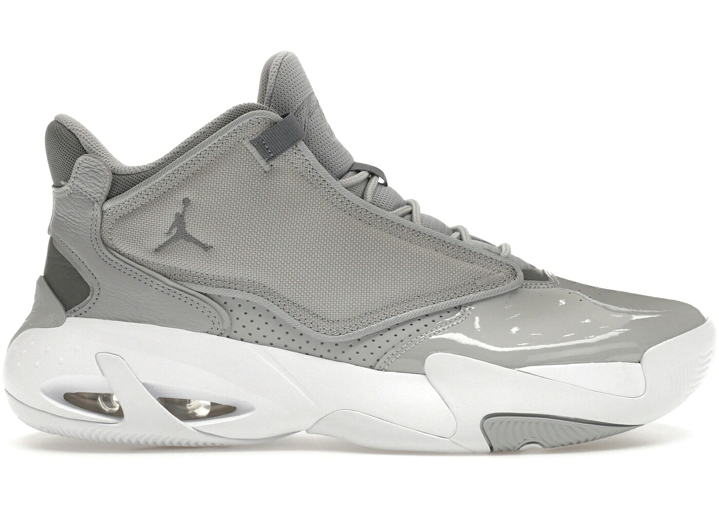 ナイキ ジョーダン マックス オーラ クール 灰色 グレー 白色 ホワイト 黒色 ブラック スニーカー メンズ JORDAN MAX AURA 4 COOL GREY WHITE / COOL GREY WHITE BLACK WOLF GREY｜スニケス